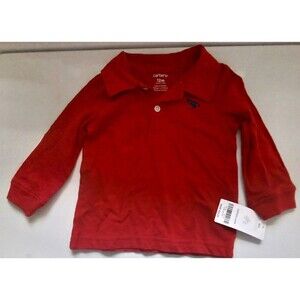 Carter's NWT  12M Polo Shirt Infant Baby Preppy Bright Timeless Classic Dressy